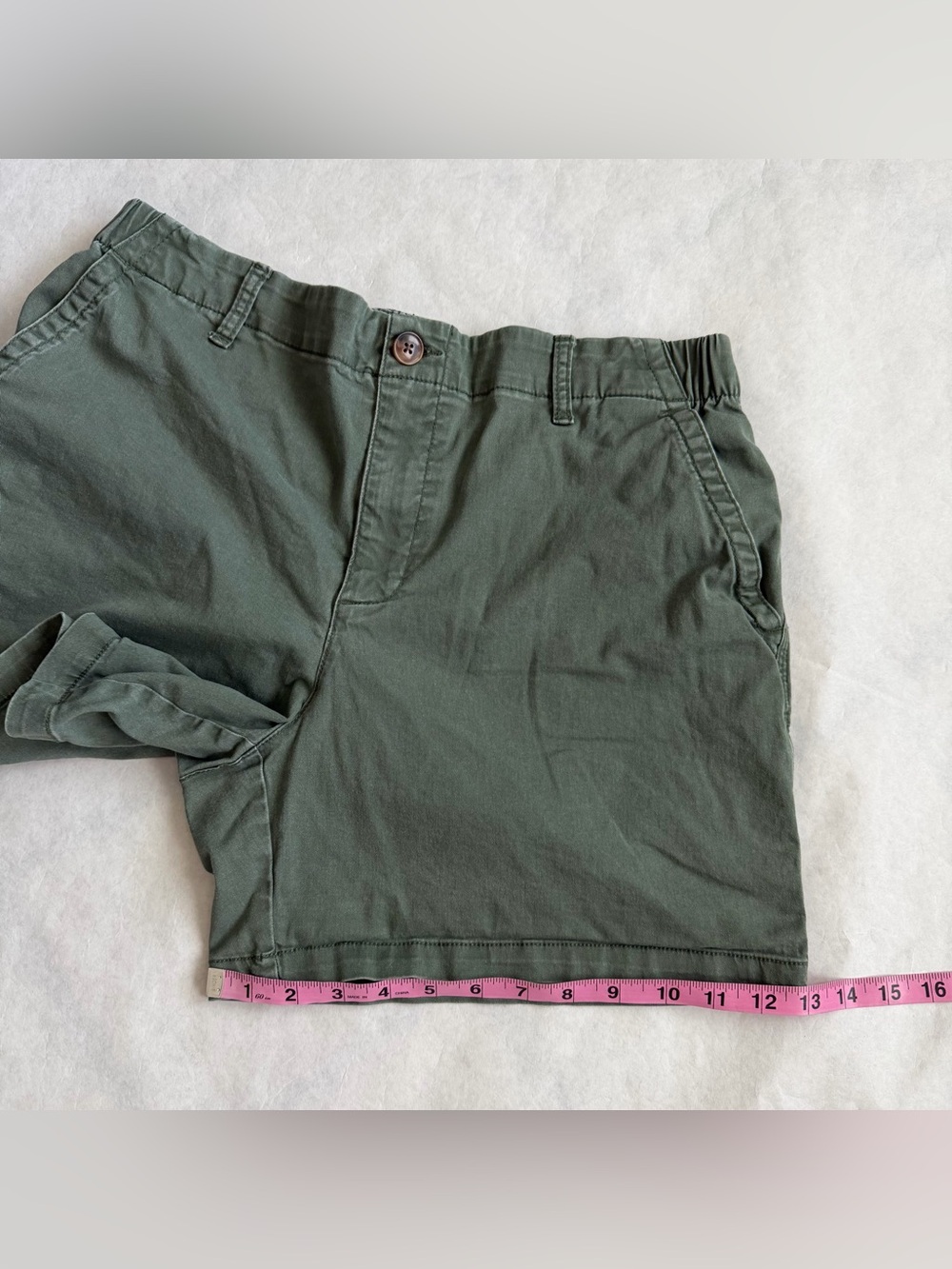 Old Navy Everyday Elasticized Back Waistband Large Chino Shorts Comfy Preppy F - Picture 12 of 14